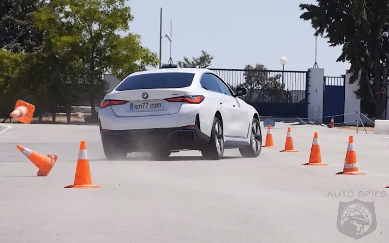 WATCH: 2022 BMW i4 Gets Outclassed By Tesla Model 3 In Moose Test